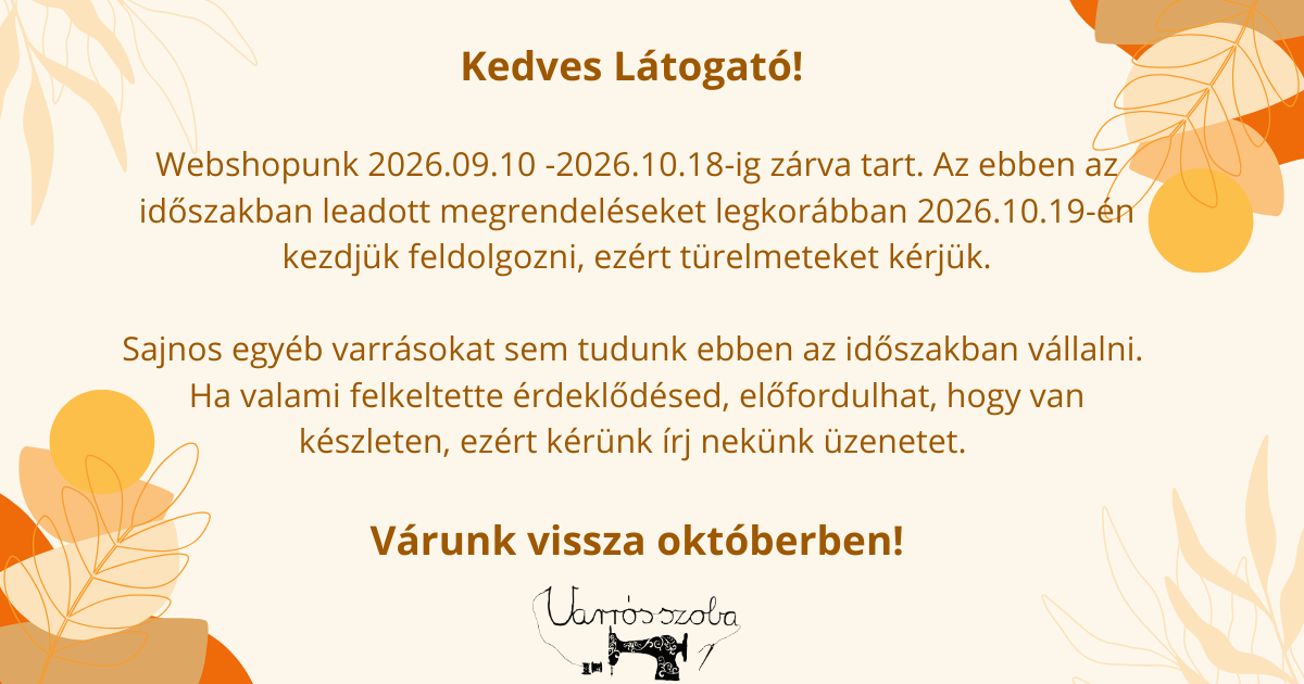 A webshop ideiglenesen zárva